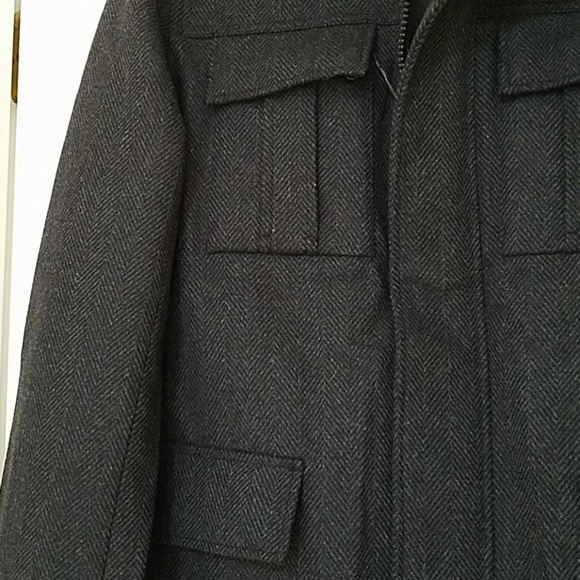 Men's Wool Coat - Picture 3 of 6